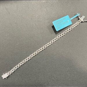 925 Sterling Silver Monaco Moissanite Bracelet